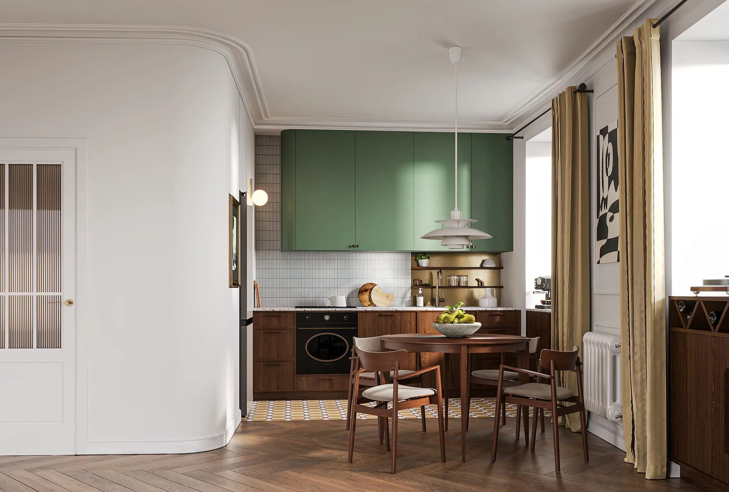 Apartment in an Old Tenement House — Warszawa, Żoliborz