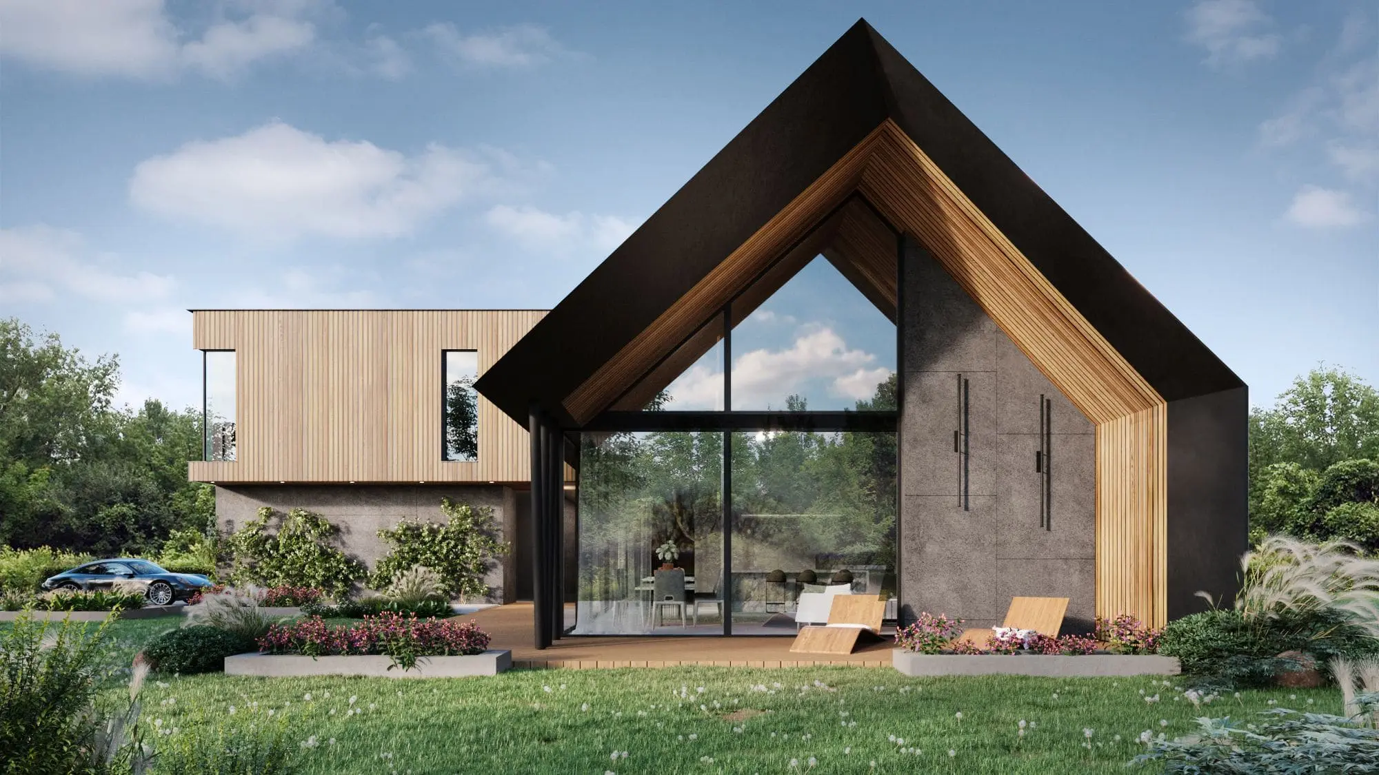 House Away from the City Noise — Klaudyn, Mazowieckie — Architectural design