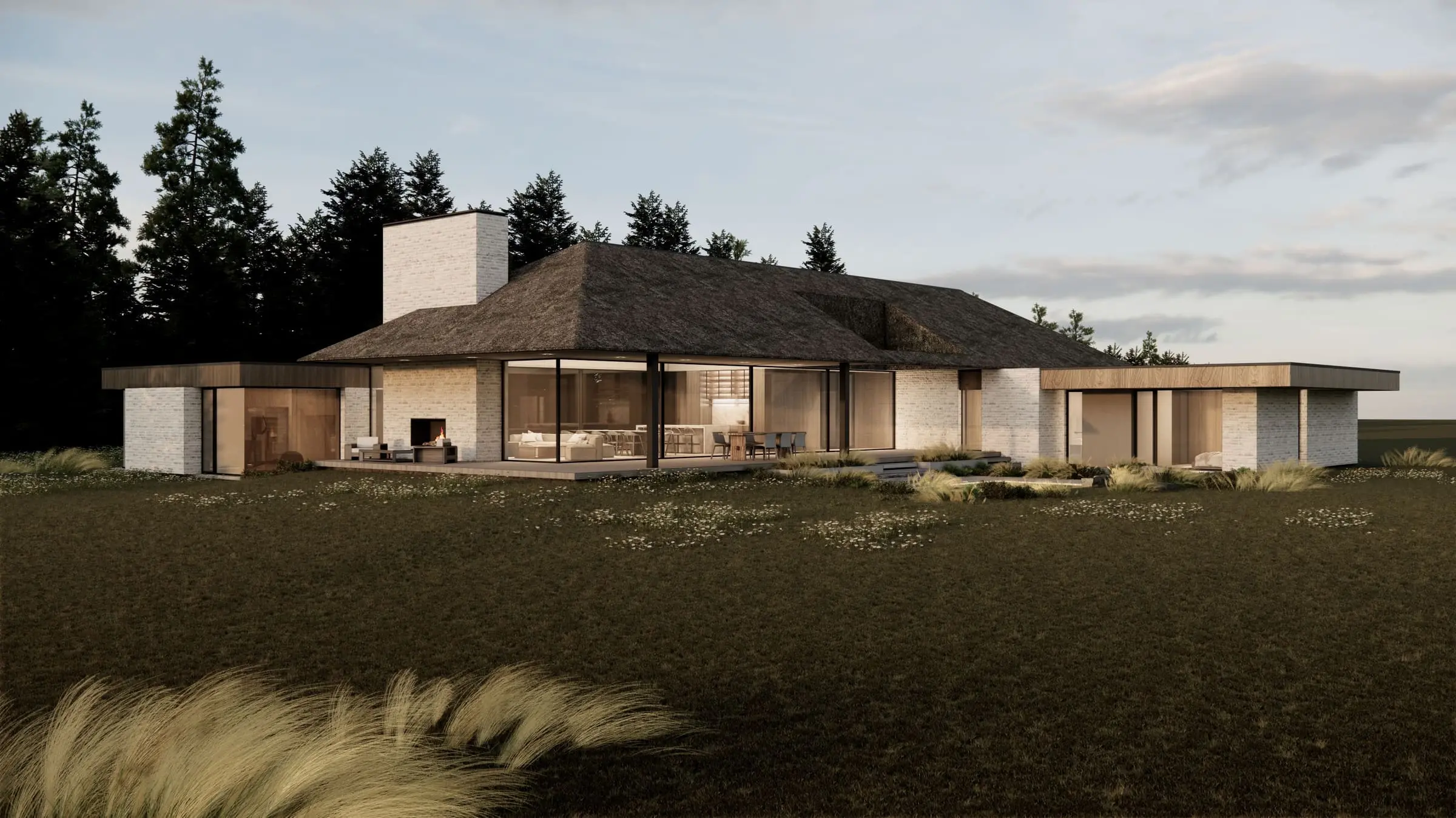 Dom pod strzechą — Wrzosowa, Śląskie — Projekt domu