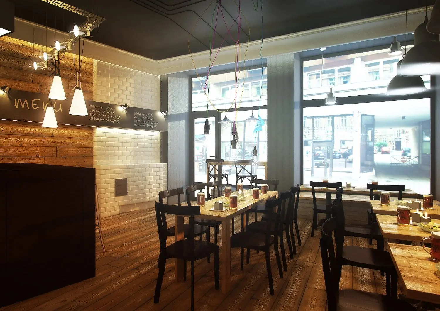 Restauracja TYLKO TYLKO przy Chmielnej — Warszawa, Śródmieście — Projekt wnętrza