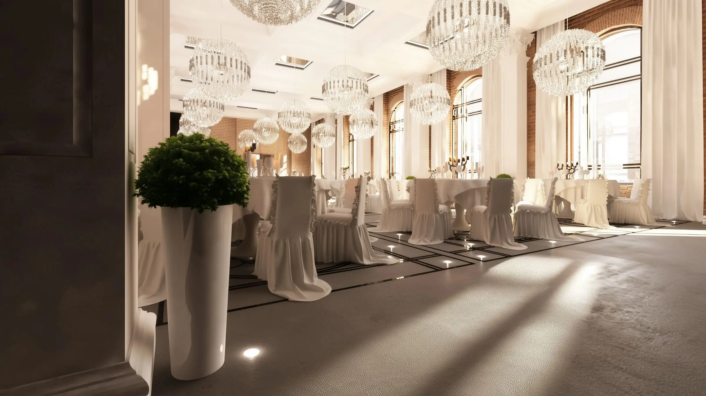 Ballroom in the Historic Reduta Building — Warszawa, Wola — Interior design