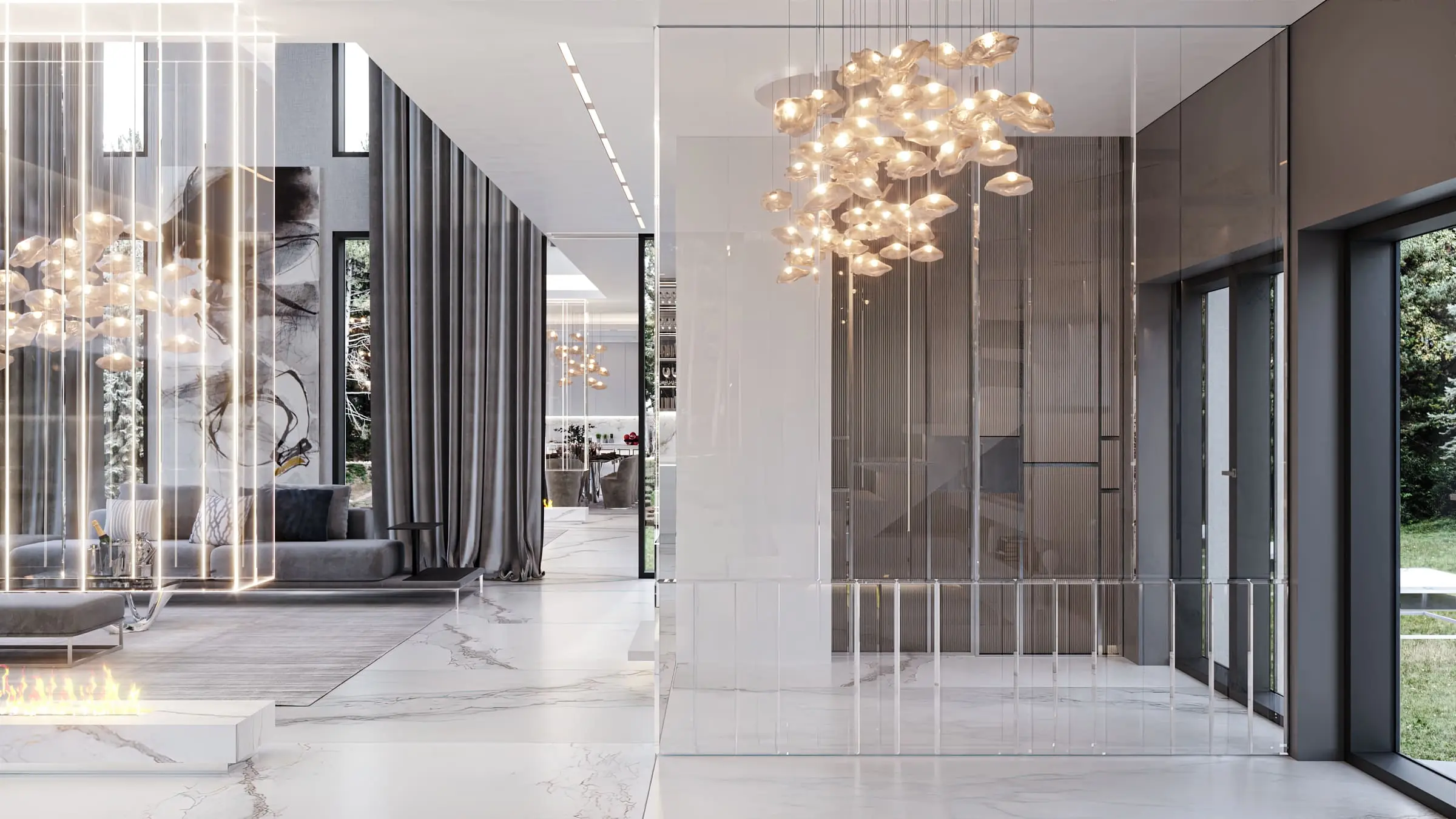 Między lasem a ciszą — Marynin, Mazowieckie — Projekt wnętrza