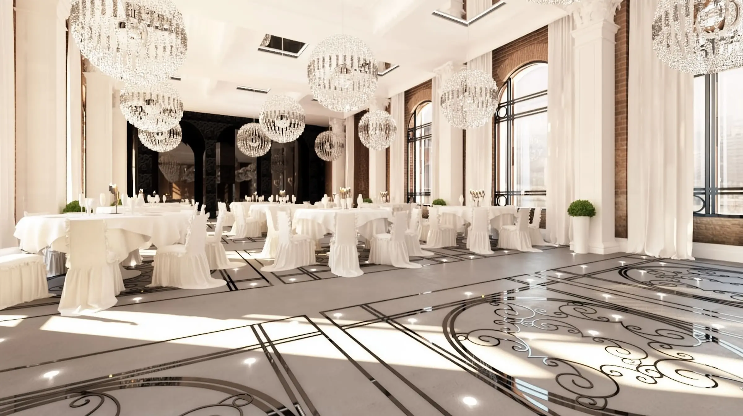 Ballroom in the Historic Reduta Building — Warszawa, Wola — Interior design