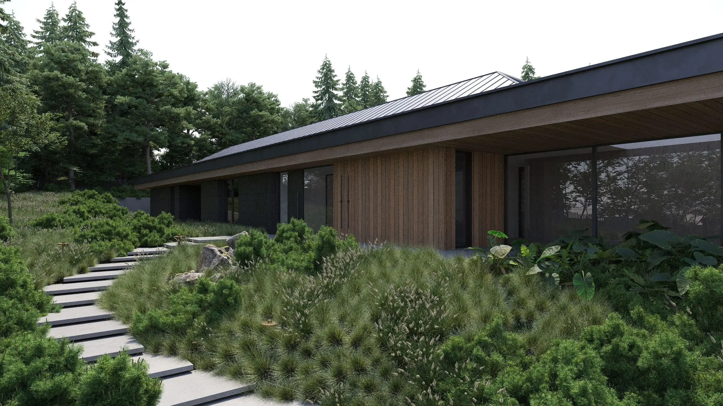 House on the Mountainside — Jaworze, Silesia — Architecture and interior design