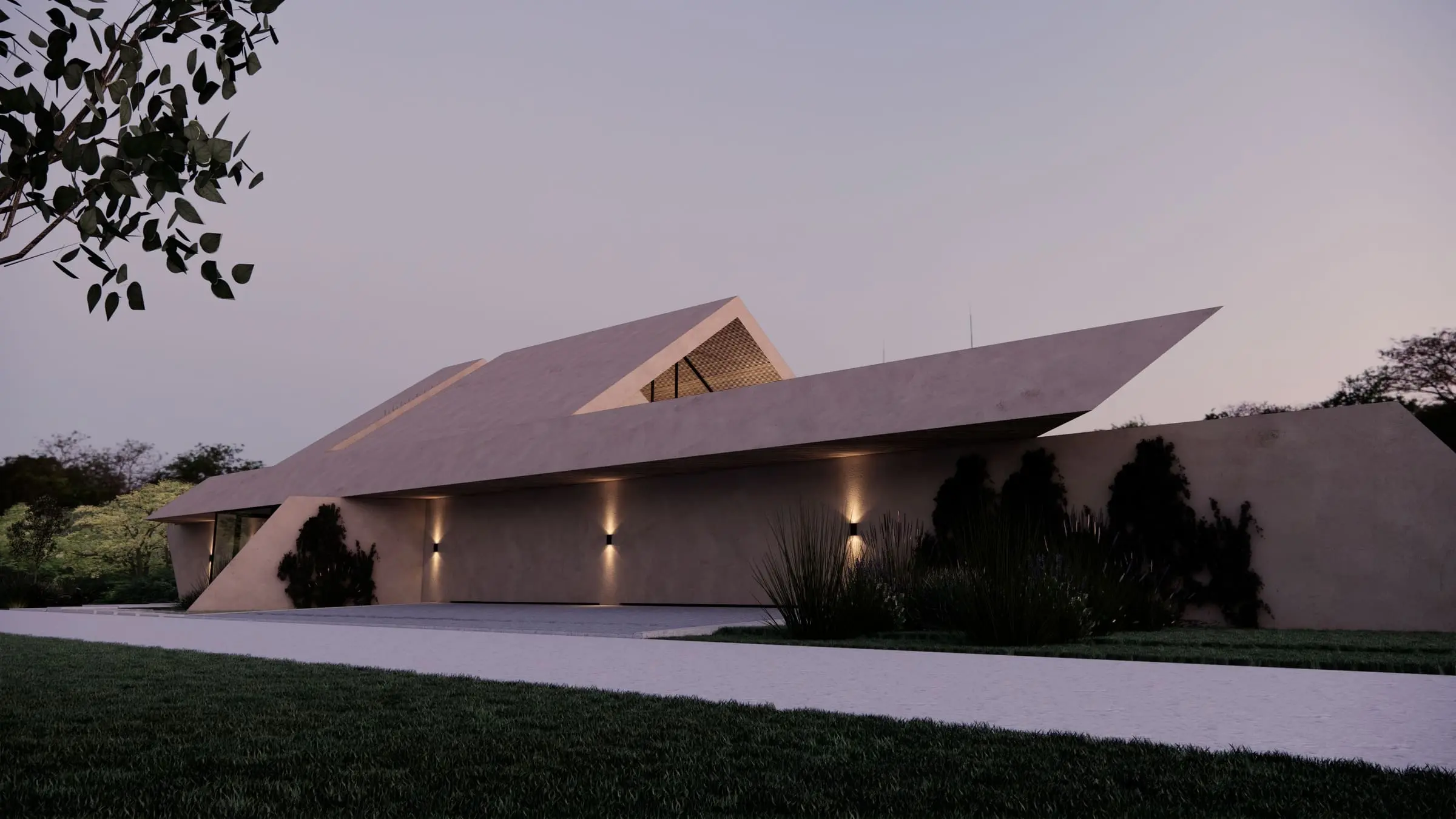 Dom nad rzeką Wilanowką — Warszawa, Wilanów — Projekt domu i wnętrza