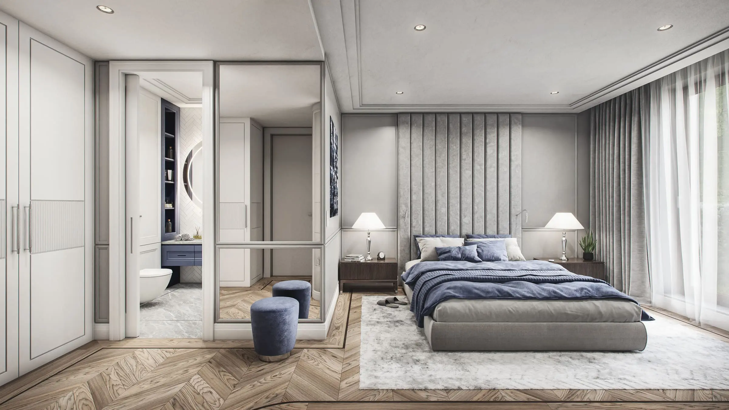 Apartament w Miasteczku Wilanów — Warszawa, Wilanów — Projekt wnętrza
