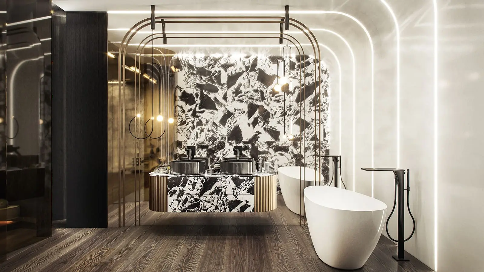 Złota 44 — Apartment Facing the Palace of Culture — Warszawa, Śródmieście — Interior design