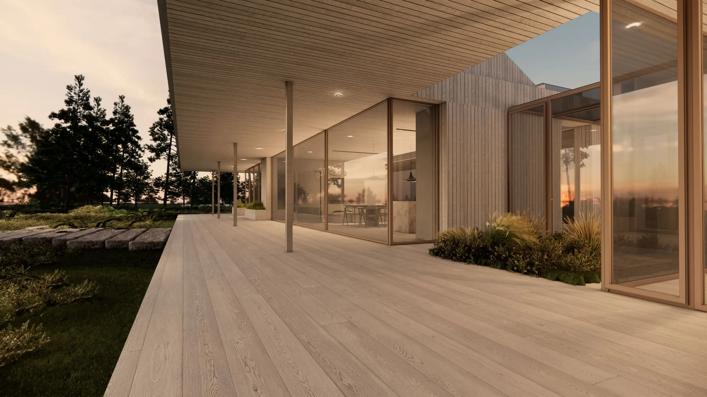 House by Lake Gardno — Retowo, Pomerania — Architectural design