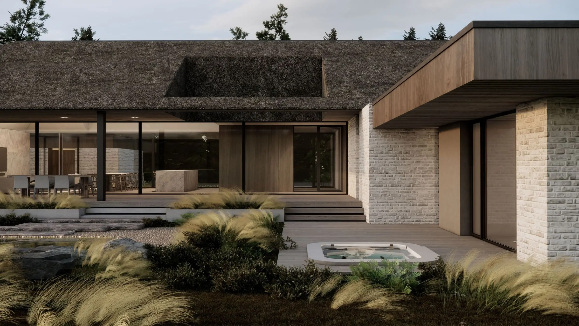 Dom pod strzechą — Wrzosowa, Śląskie — Projekt domu