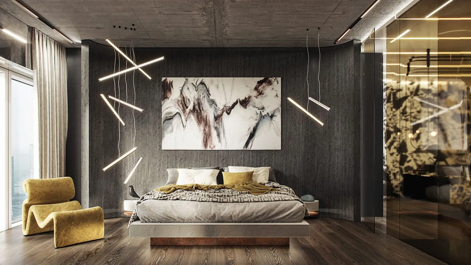 Złota 44 — Apartment Facing the Palace of Culture — Warszawa, Śródmieście — Interior design