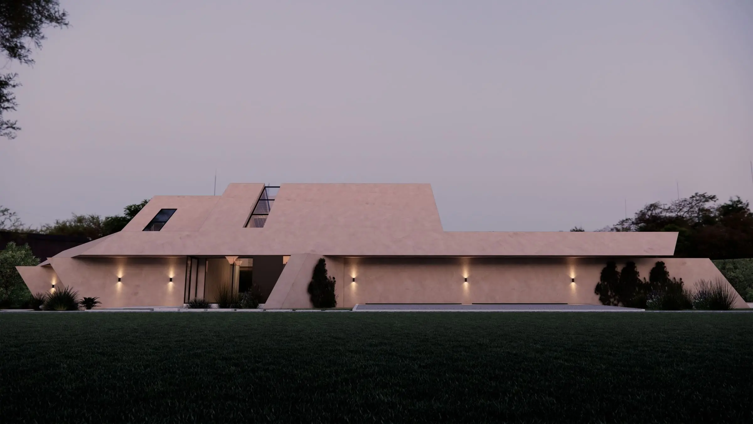 Dom nad rzeką Wilanowką — Warszawa, Wilanów — Projekt domu i wnętrza