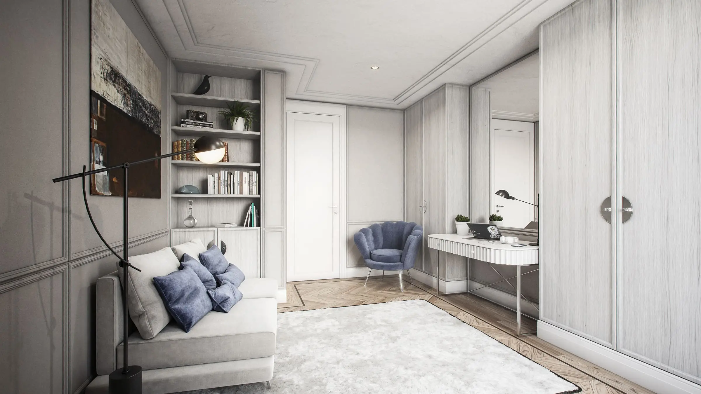 Apartament w Miasteczku Wilanów — Warszawa, Wilanów — Projekt wnętrza
