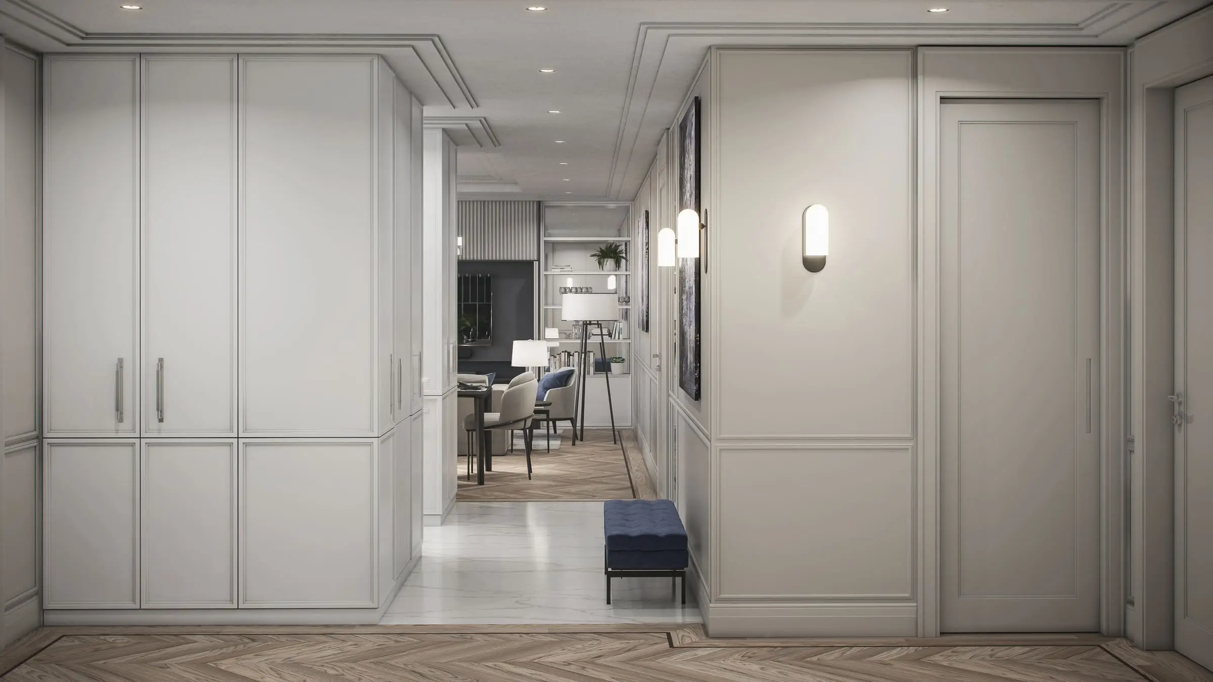 Apartament w Miasteczku Wilanów — Warszawa, Wilanów — Projekt wnętrza