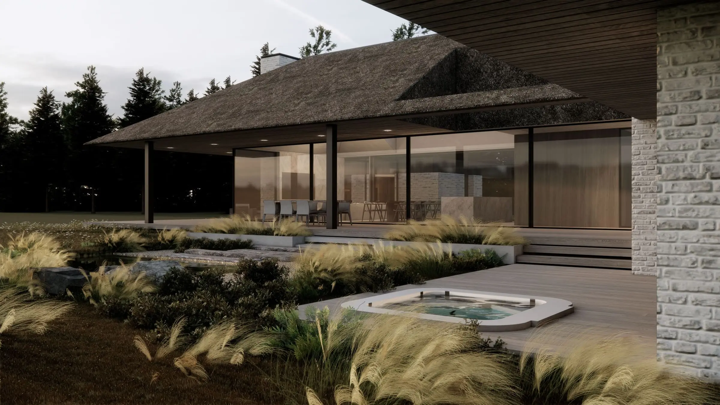 Dom pod strzechą — Wrzosowa, Śląskie — Projekt domu