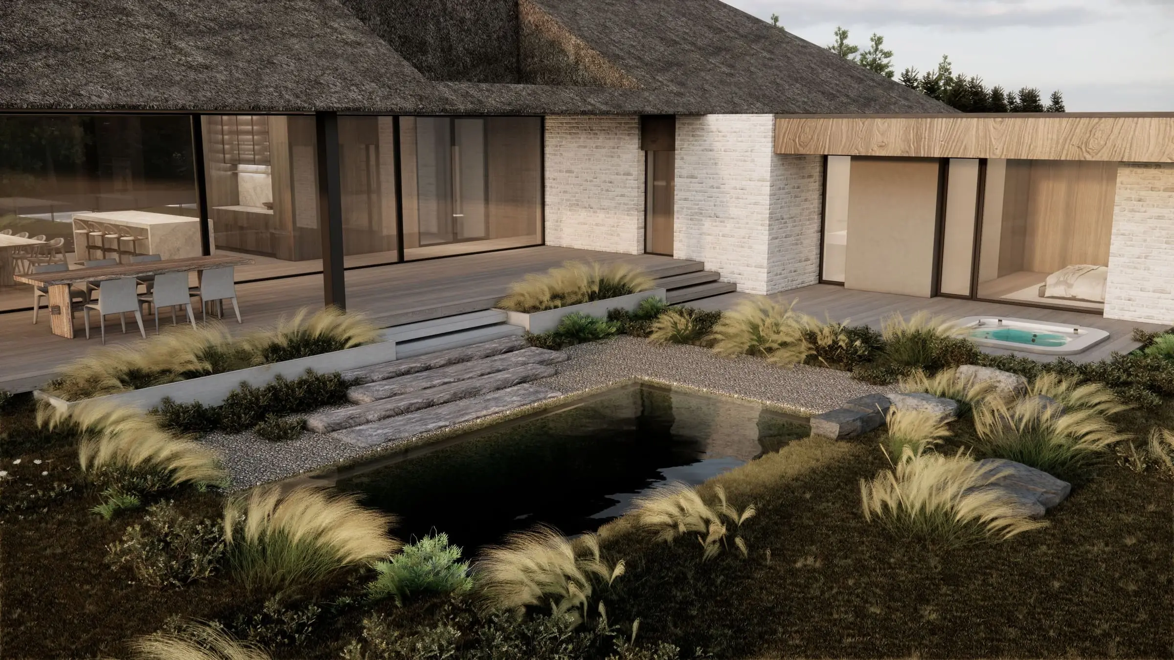 Dom pod strzechą — Wrzosowa, Śląskie — Projekt domu
