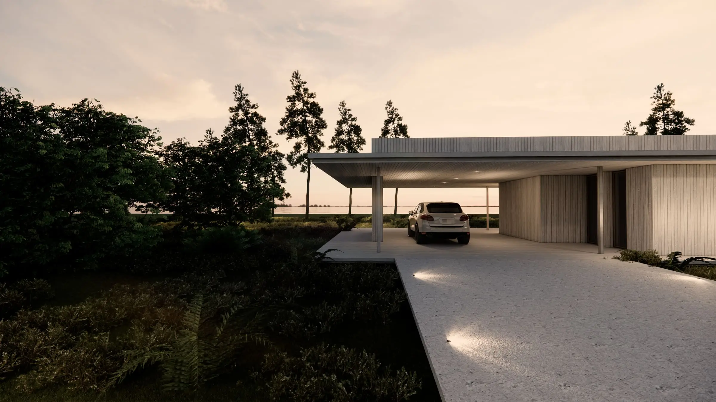 House by Lake Gardno — Retowo, Pomerania — Architectural design