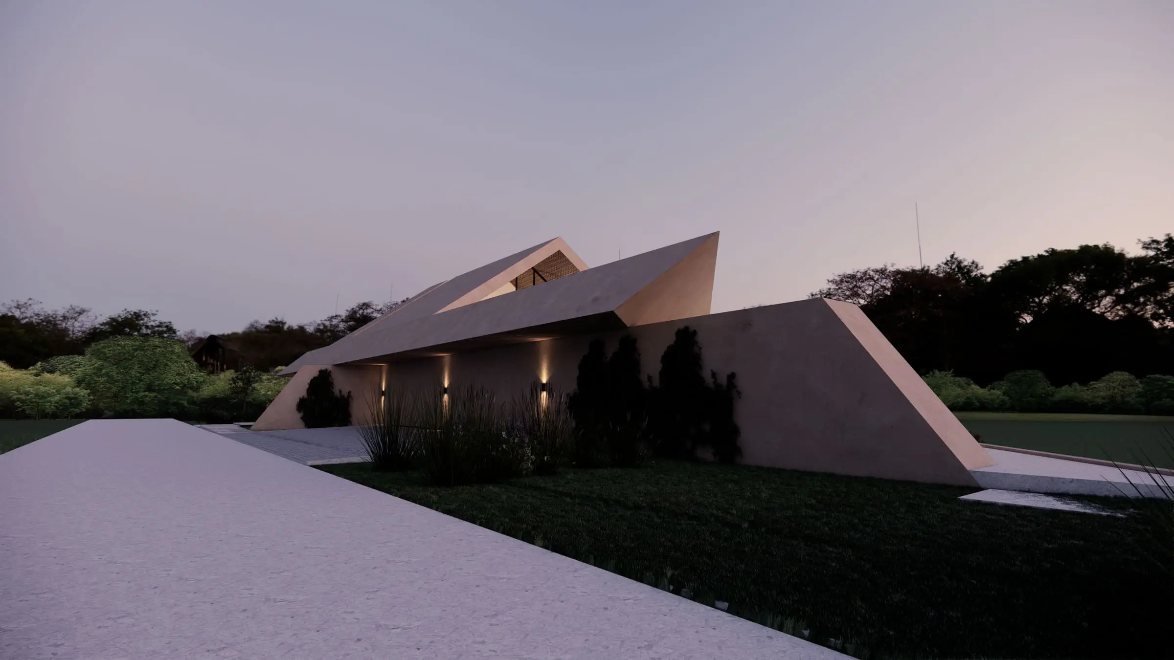 Dom nad rzeką Wilanowką — Warszawa, Wilanów — Projekt domu i wnętrza