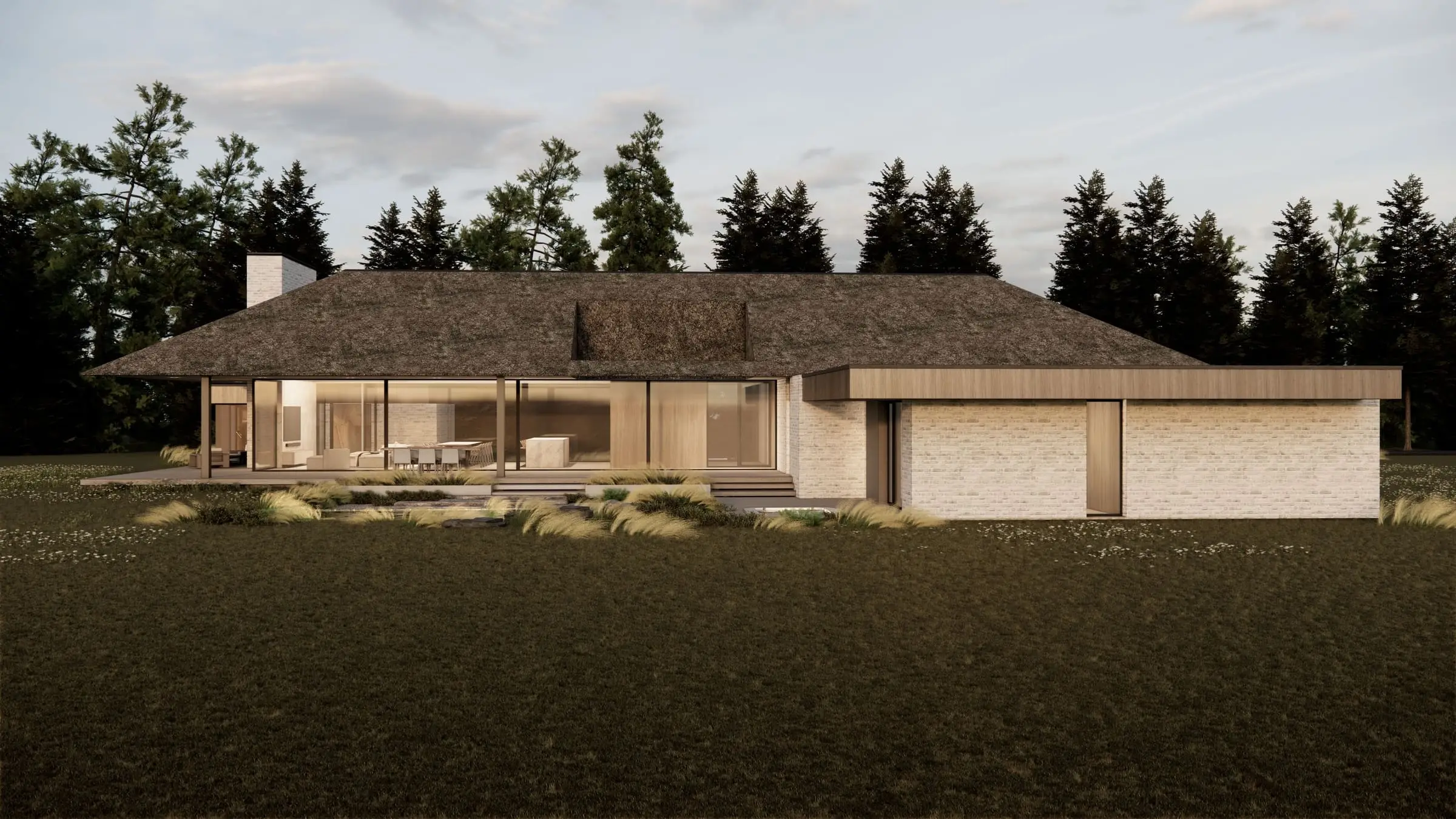 Dom pod strzechą — Wrzosowa, Śląskie — Projekt domu