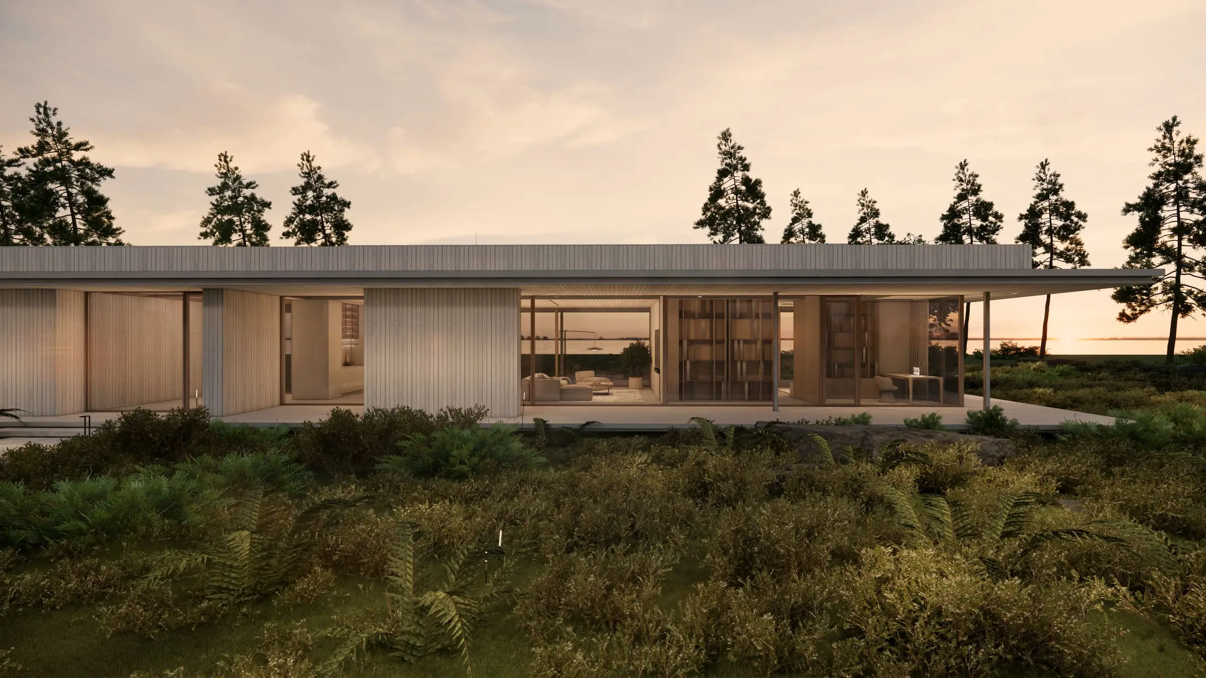 House by Lake Gardno — Retowo, Pomerania — Architectural design