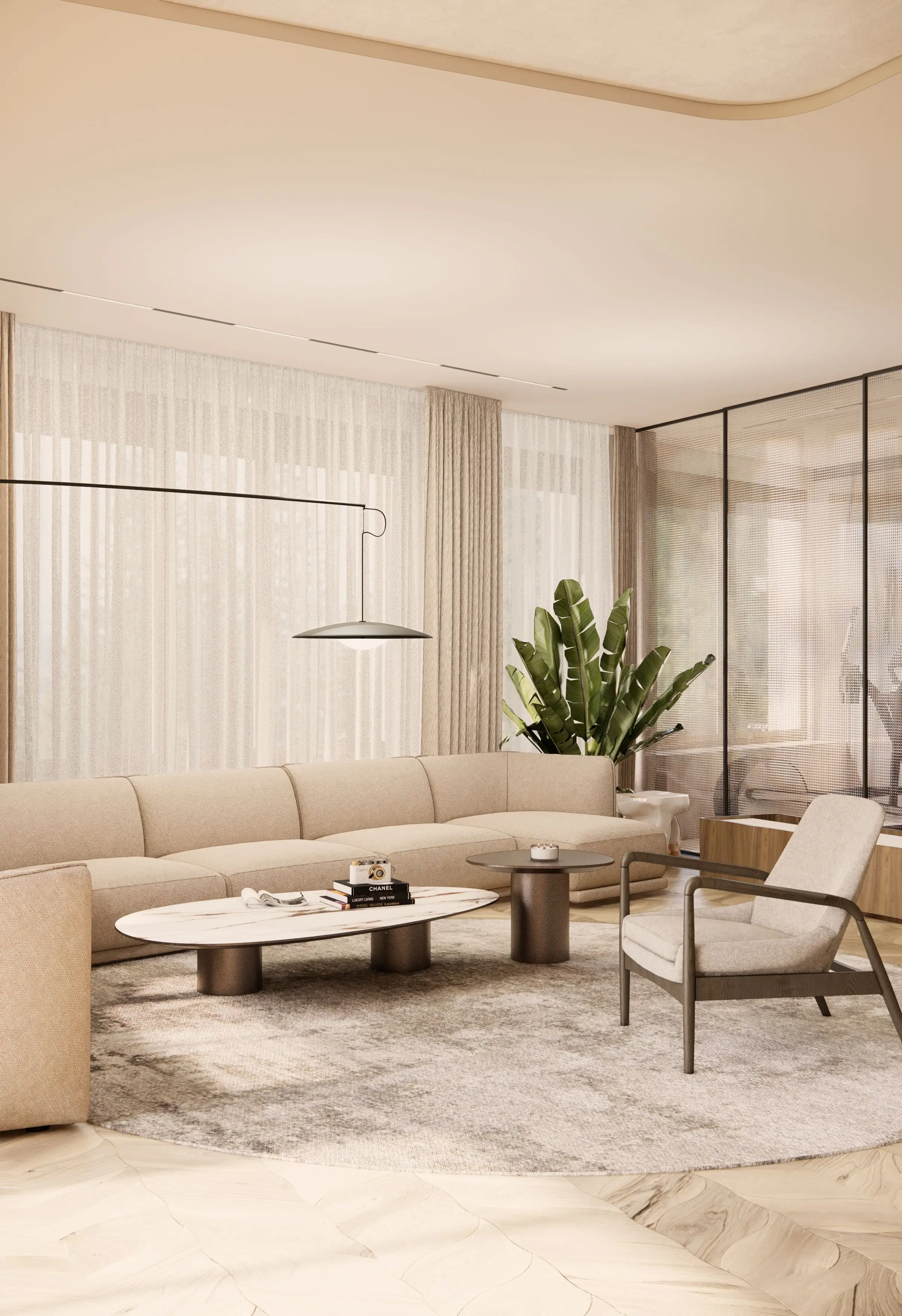 Apartament na osiedlu Ażurowe Okiennice — Warszawa, Mokotów — Projekt wnętrza oraz koordynacja budowy
