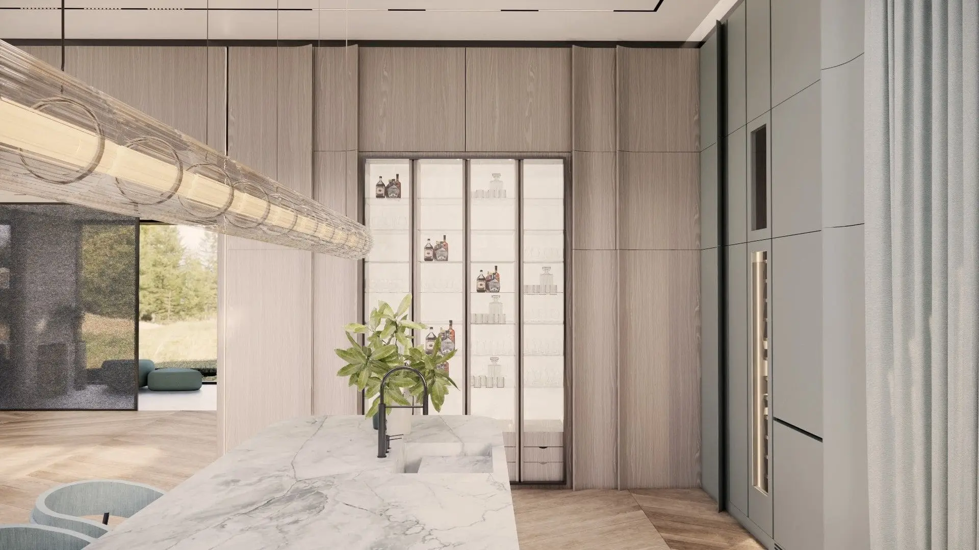 Interior of a Bali-Inspired House — Jaworze, Śląskie — Architecture and interior design