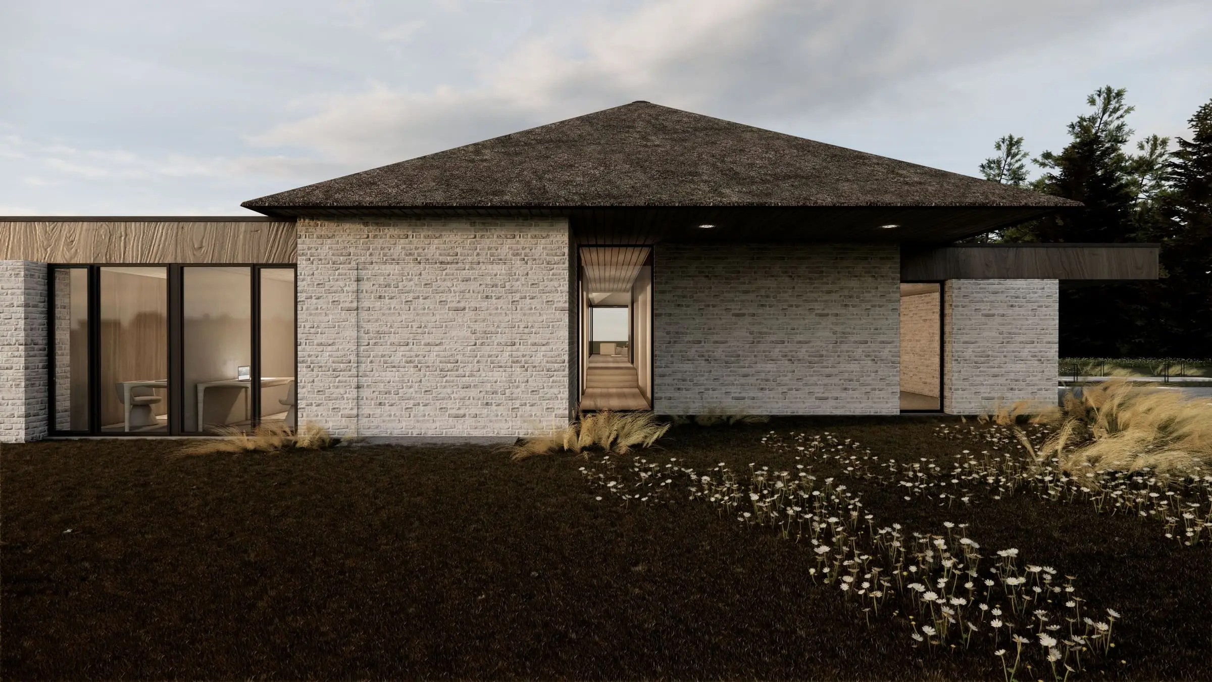Dom pod strzechą — Wrzosowa, Śląskie — Projekt domu
