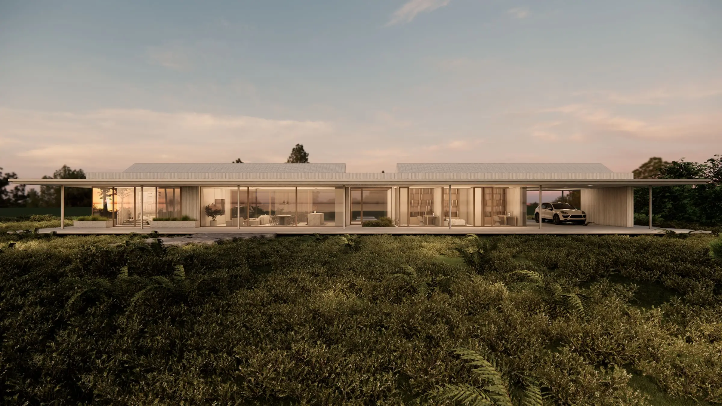 House by Lake Gardno — Retowo, Pomerania — Architectural design
