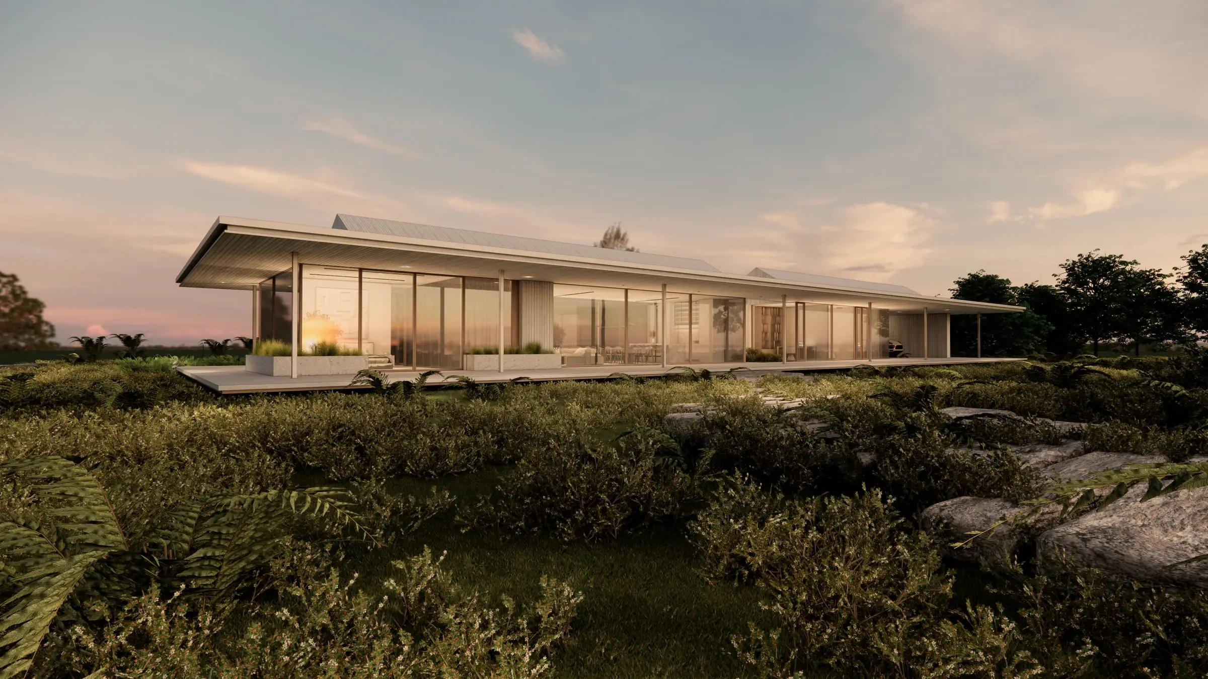 House by Lake Gardno — Retowo, Pomerania — Architectural design