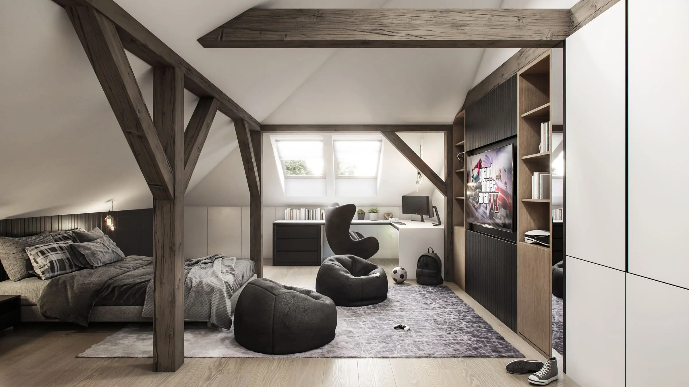 House with a Pool — Pleszew — Interior design